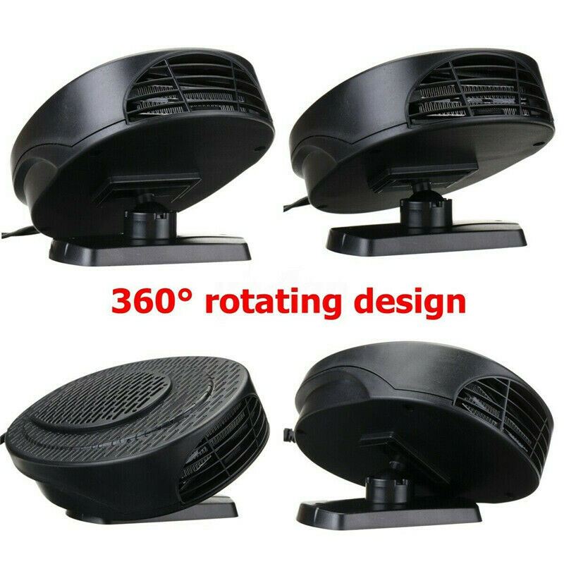 150W Portable Car Air Heater 12V Demister Defogger Vehicle Heater Defroster