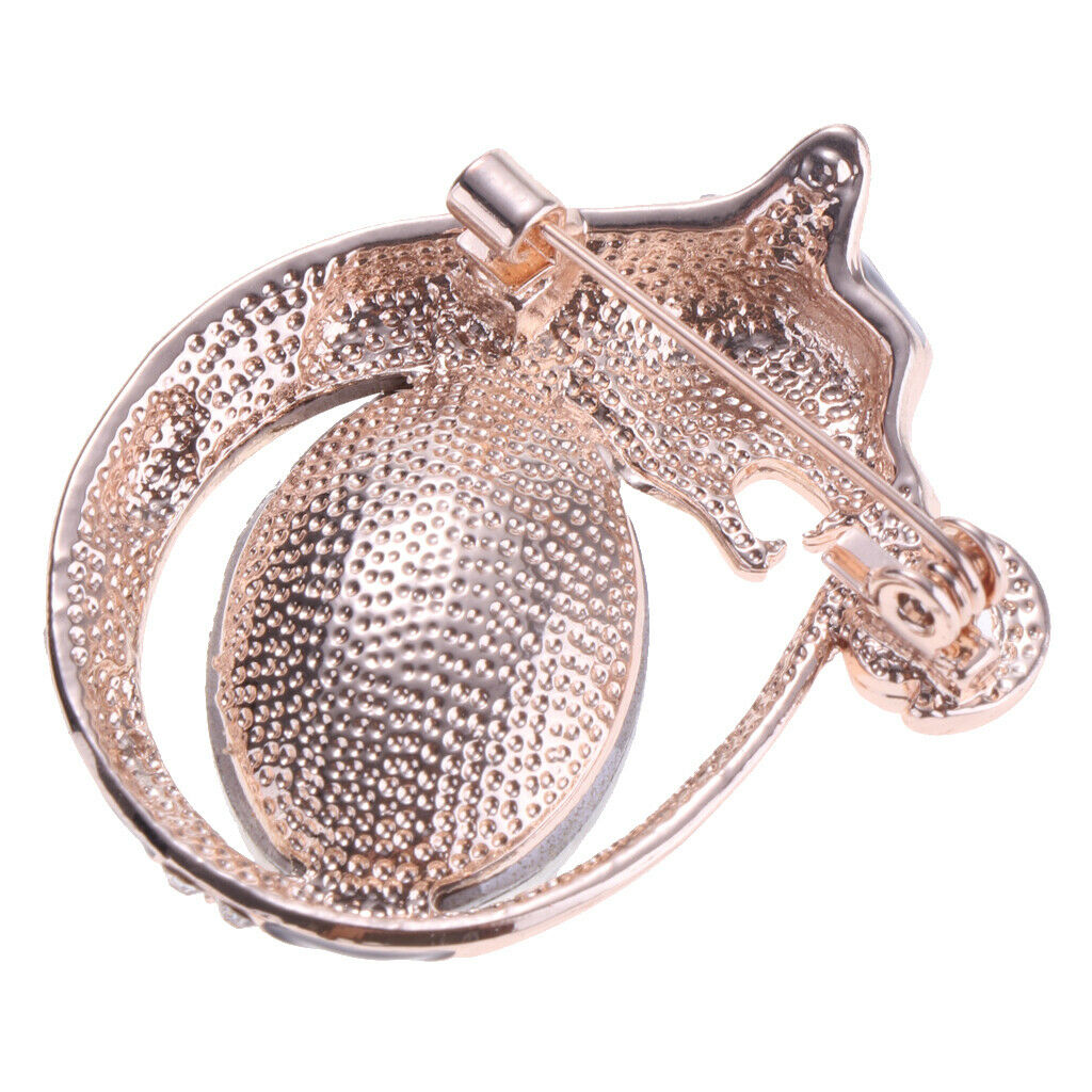 Fancy Jewelry Cute Kitten Cat Eye Animal Brooch Corsage Collar Pin Accessory