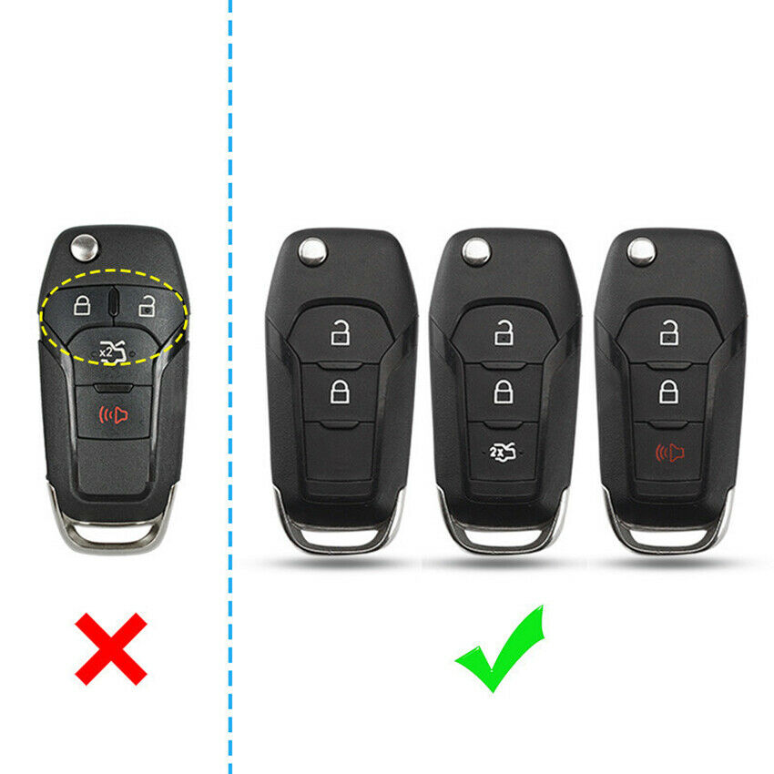 Shell Holder Cover Case Remote Smart Key For Ford Lincoln Key Cover Carbon Fiber