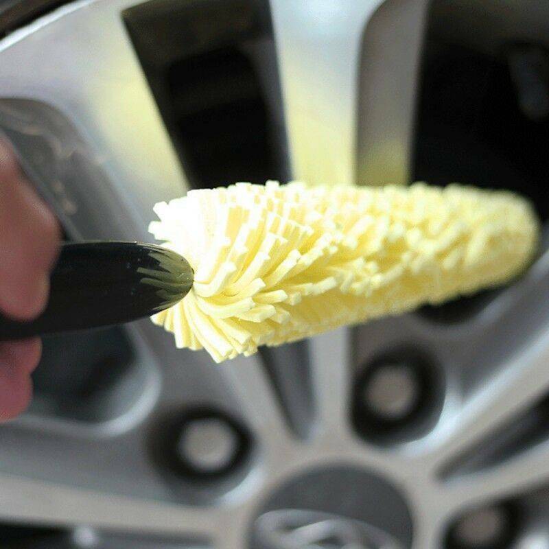 Vehicle Auto Car Motorcycle Wheel Tire Rim Scrub Brush Cleaner Washing Cleaning