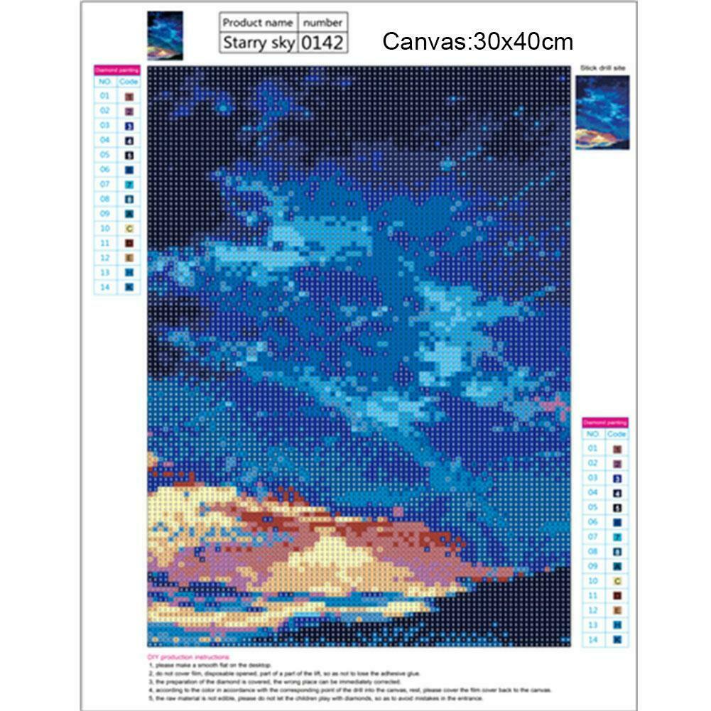 Meteor Shower 5D Full Drill Diamond Painting Embroidery DIY Cross Stitch @