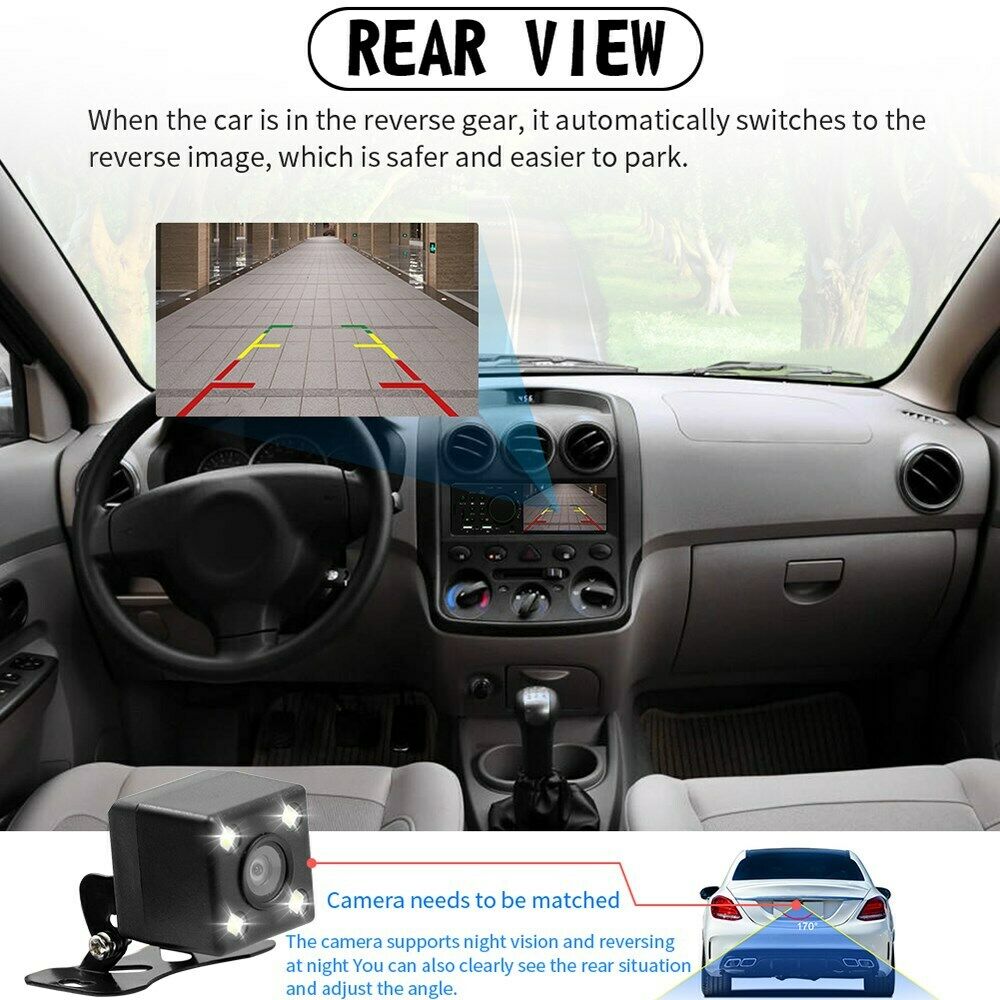 4.1" Car MP5 Player 1DIN Touch Screen Audio Video Bluetooth FM Radio + Carema P