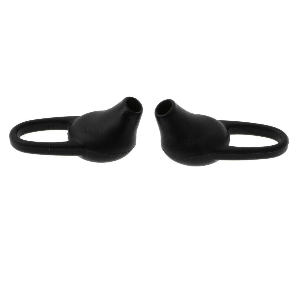 1 Pair Headset Caps Earphone Earbuds Tips Perfect for Running, Jogging Black