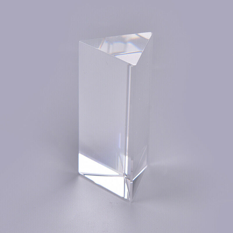 30*30*60mm Triangular Prism BK7 Optical Prisms Glass Physics Teaching Ref.l8
