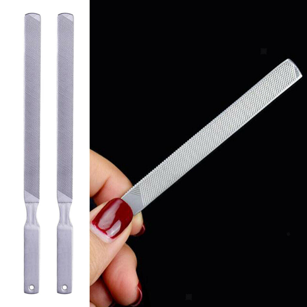 2Pcs Nail Art File File Bar Grinding Pedicure Manicure Tools Kits 80x7mm