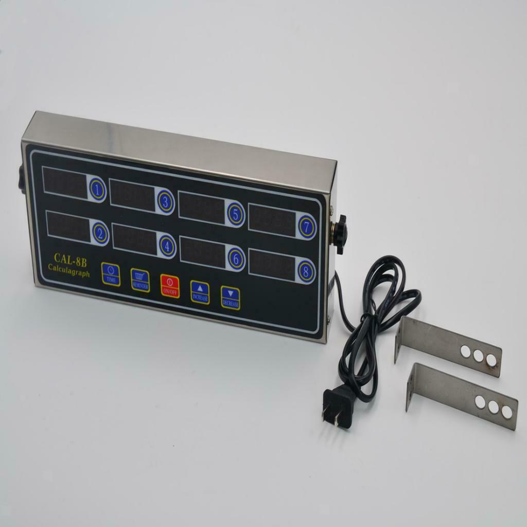 CAL-8B Portable Calculagraph 8 Channel Digital Timer Reminder Kitchen Timing