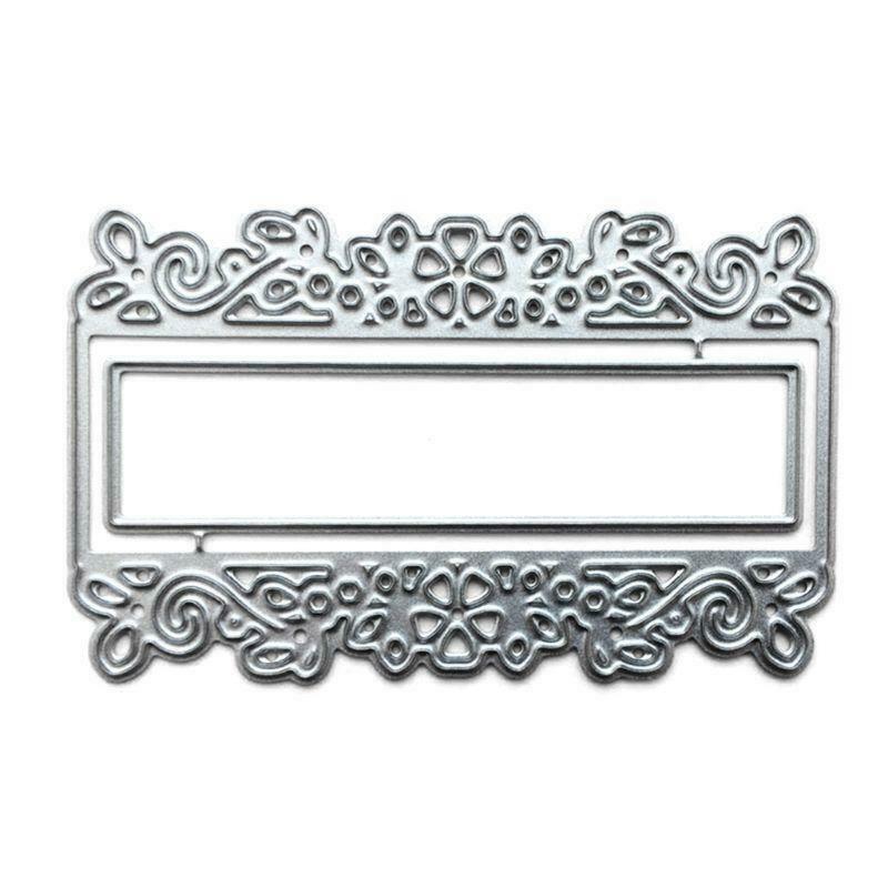 Lace Label Metal Cutting Dies Stencil Scrapbooking DIY Album Stamp Paper Cards