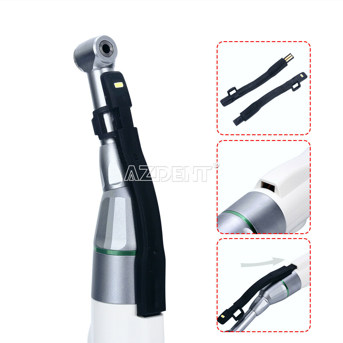 Dental Mini Endo Motor LED Wireless 16:1 Reduction Contra Angle Reciprocating