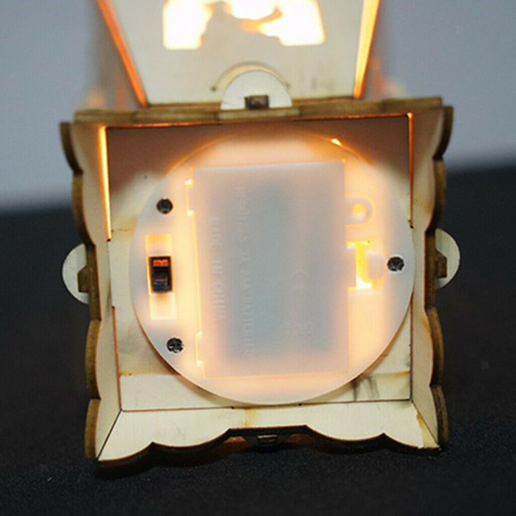 Eid Ramadan Mubarak LED Lights Wood Lantern Crafts Table Lamp Party Supplies