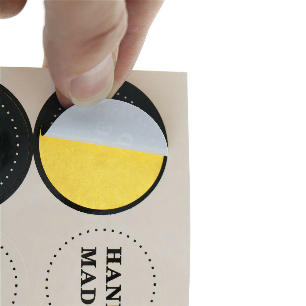 80pcs(10sheet) Black white Handmade Sealing Stickers Gift Box Labels Gift .l8