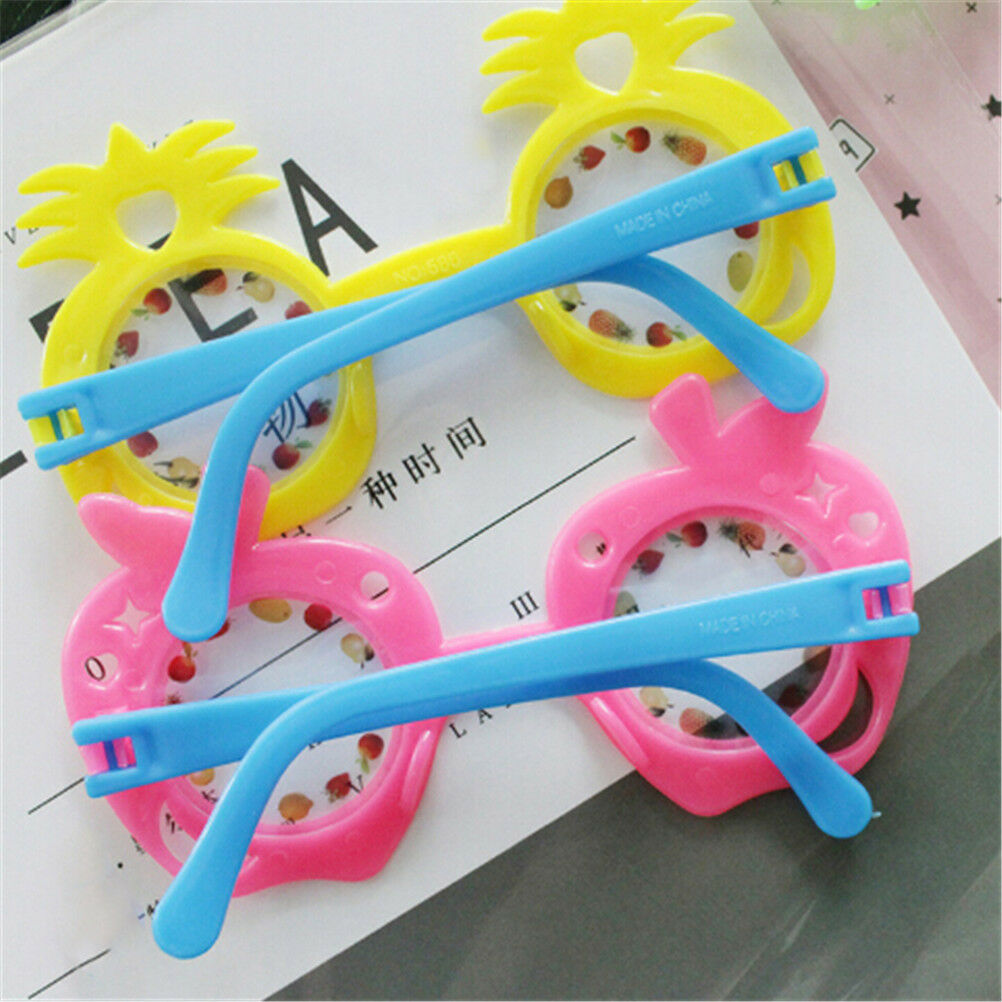 Kids Fruit Pineapple Eye Glasses Kids Hawaii Beach Party Supplies Decor To.l8