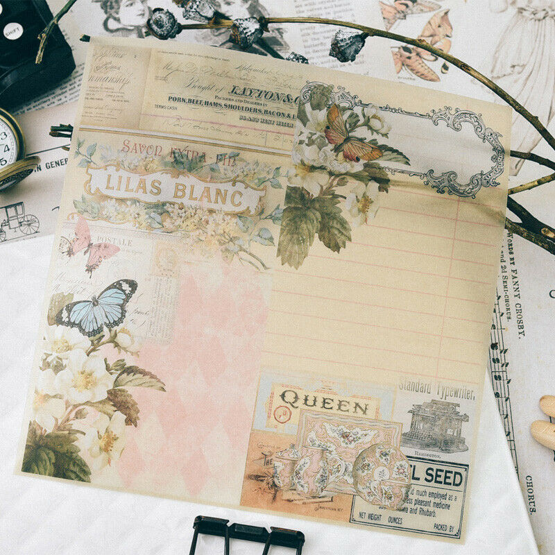 24Pcs Vellum Paper Scrapbooking Happy Planner Card Making Junk Journal Craft DIY