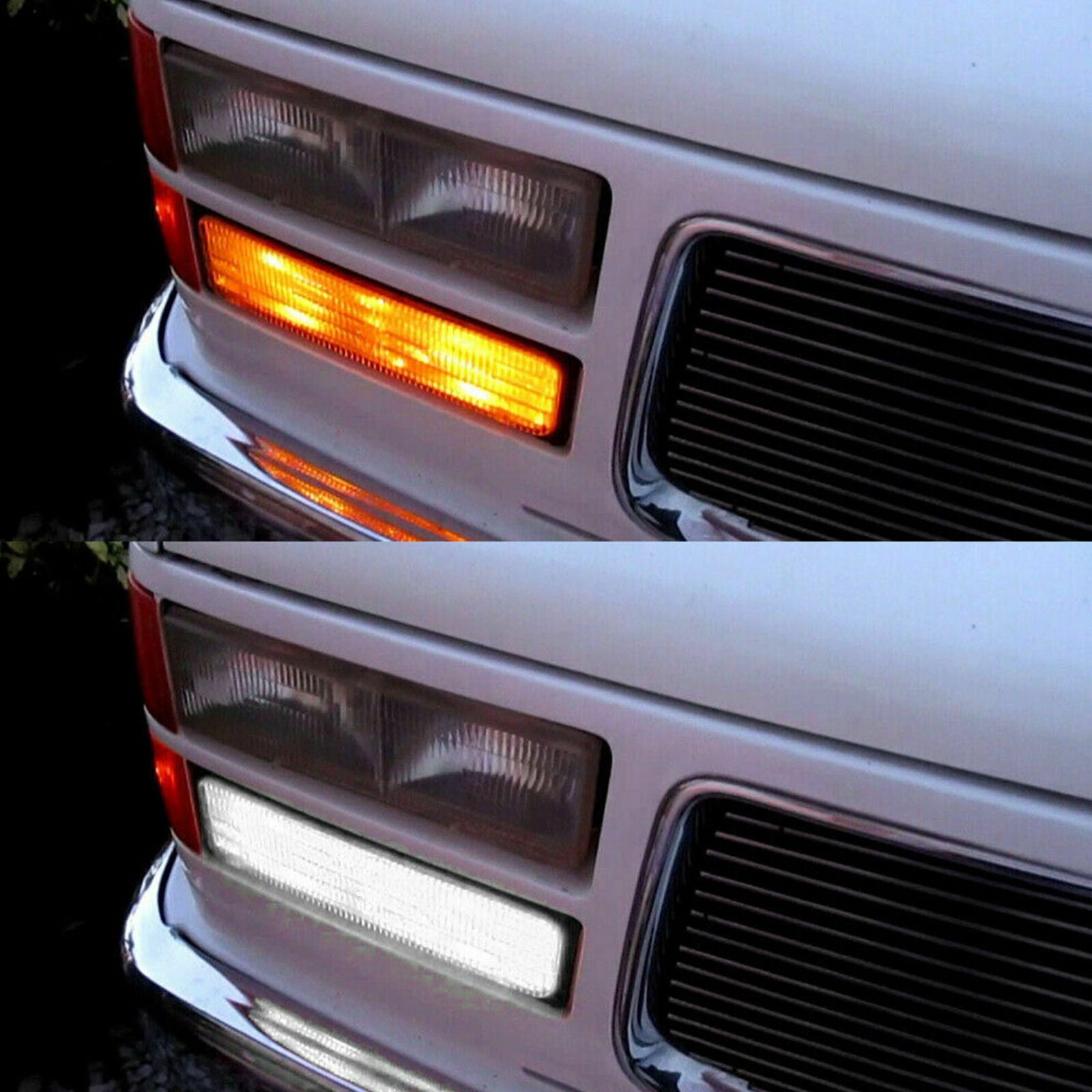 2x 2357 Switchback White/Amber LED Turn Signal Light Bulbs for Chevy C1500/K1500