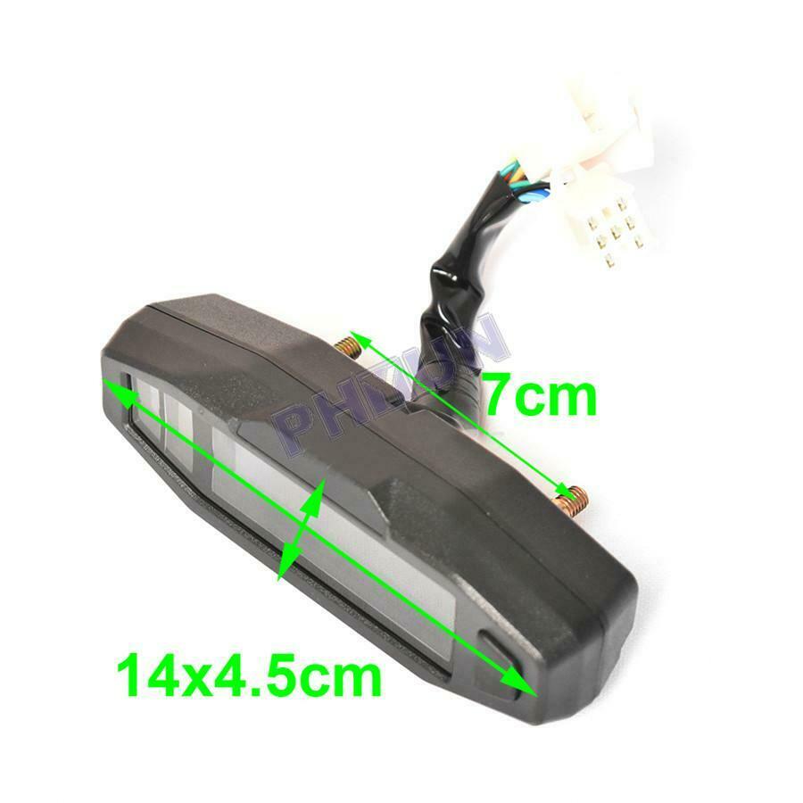 Universal Motorcycle LCD Speedometer Digital Odometer 199km/h 1200 rpm w/ Sensor