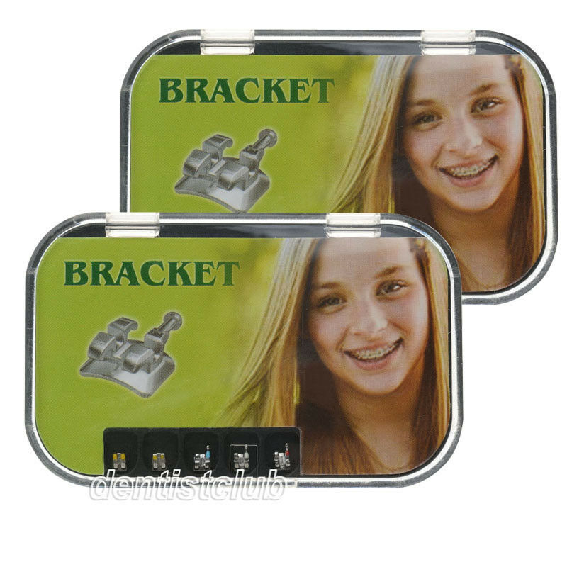 20XAZDENT Dental Metal Orthodontic Brackets Braces MIM Mini Roth.022 Hooks 3 4 5