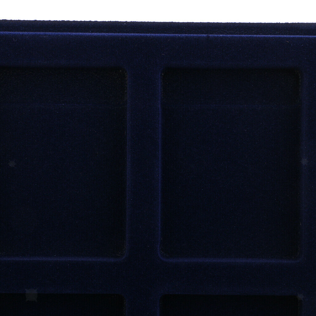 8 Grid Coin Holder Case Storage Display Tary Box for PCCB/NPGS//  -Blue