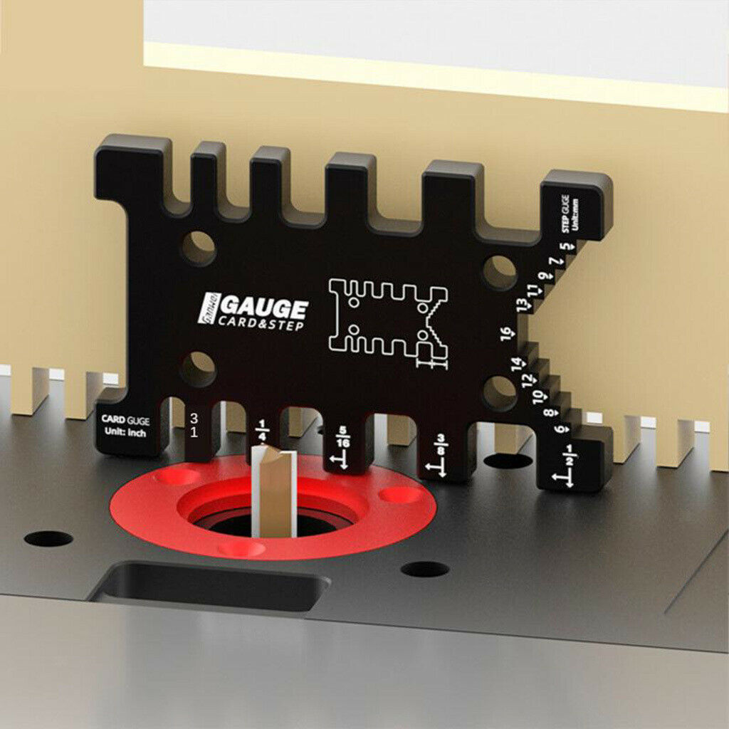 High Precision Tenon Card Gauge Metric and Imperial Scale Caliper Woodworking