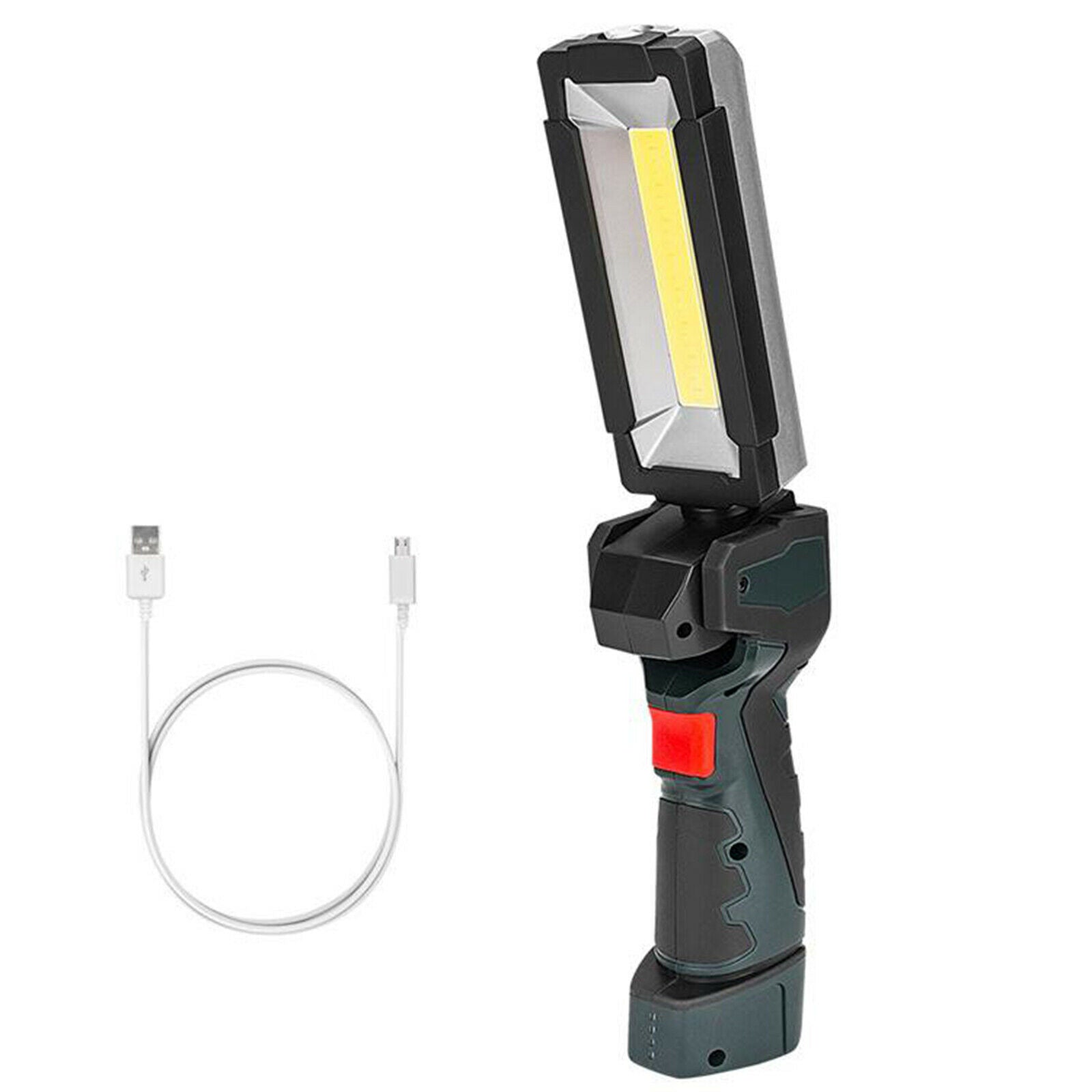 Rechargeable COB LED Work Light Lamp Magnetic Base 360 Degree Ratating