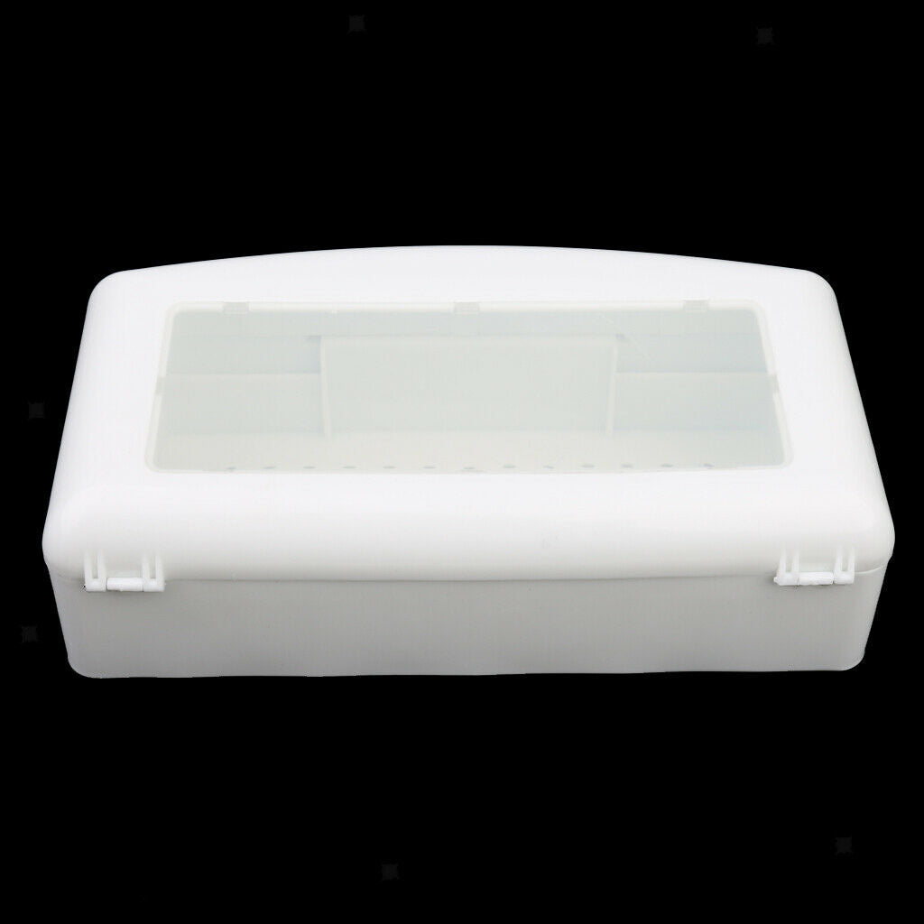 White Nail Art Tool Clean Sterilizing Tray Box Implement Sterilizer Case