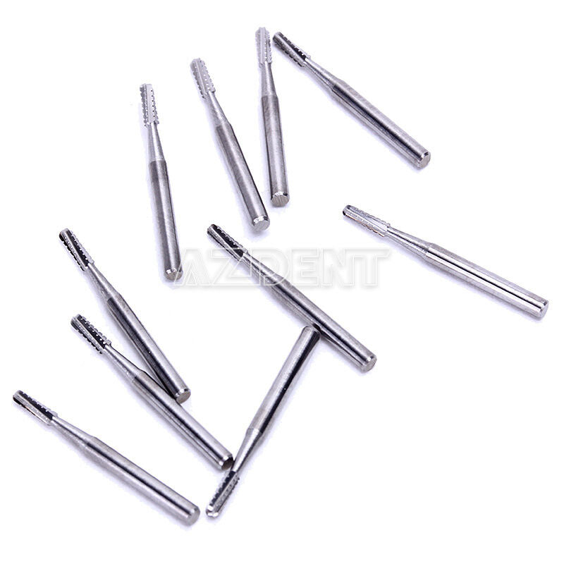 10X Dental Tungsten Steel Carbide Burs for High Speed Handpiece FG1558 10pcs/box