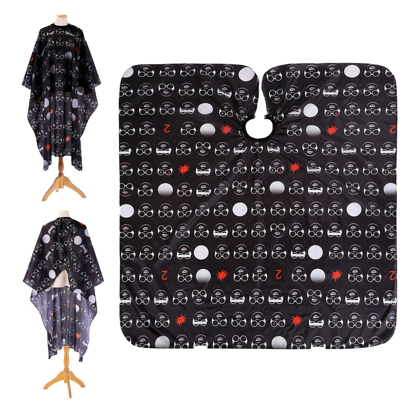 Hair Cutting Cape Hairdressing Hairdresser Barber with Snap for Adults