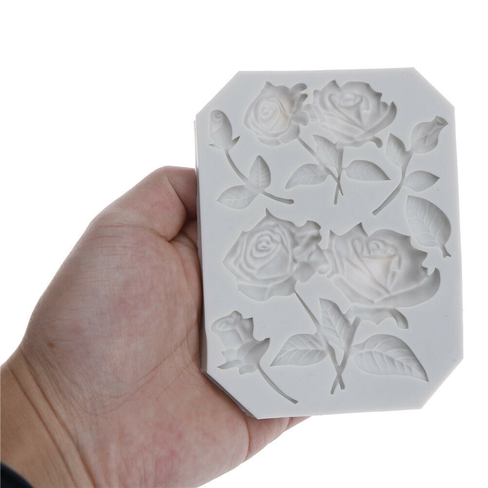 Sugarcraft Rose Slicone Fondant Mold Cake Decor Tools Chocolate Gumpaste .l8