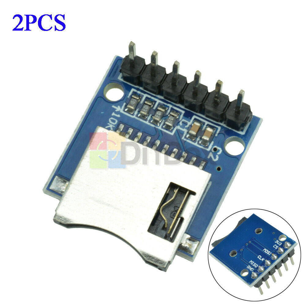 2X TF Micro SD Card Module Mini SD Card Module Memory Module ARM AVR Fit Arduino