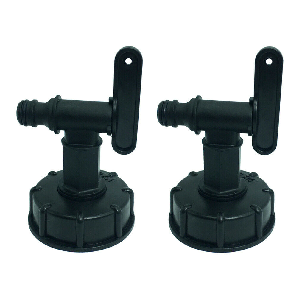 2x IBC Ton Barrel Adapter Water Tank Garden Watering Connector Fitting