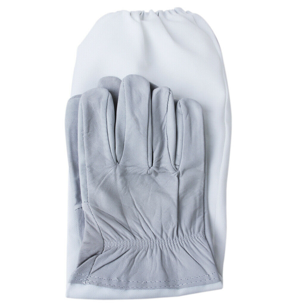 Pair 50cm Beekeeping Protective Bee Gloves & Uncapping Fork Honeycomb Beekeepers