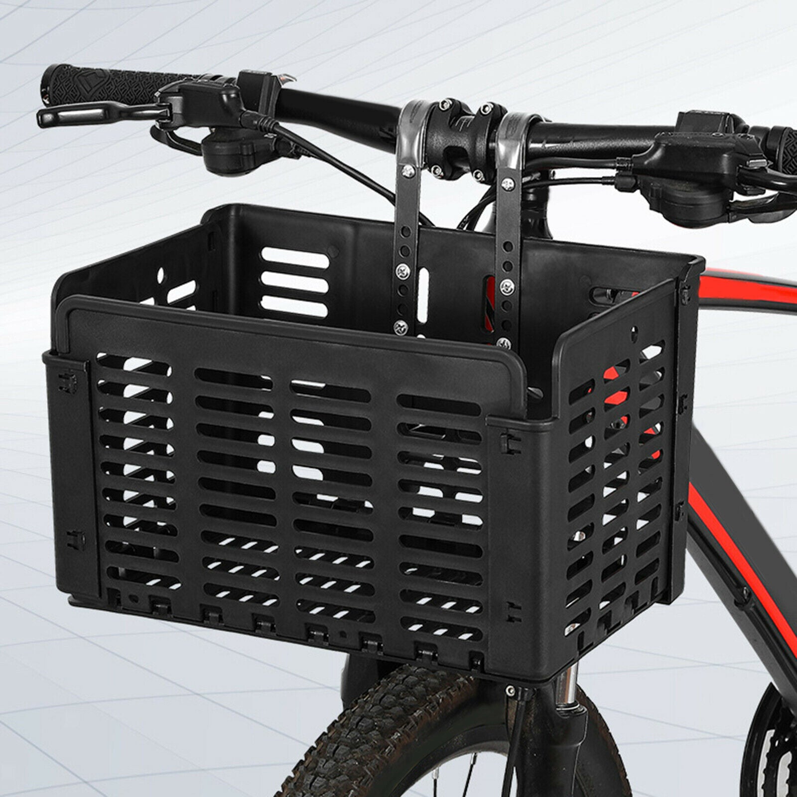 Foldable Bicycle Bike Basket Front Rear PP Wire Storage Carrier Pets Holder