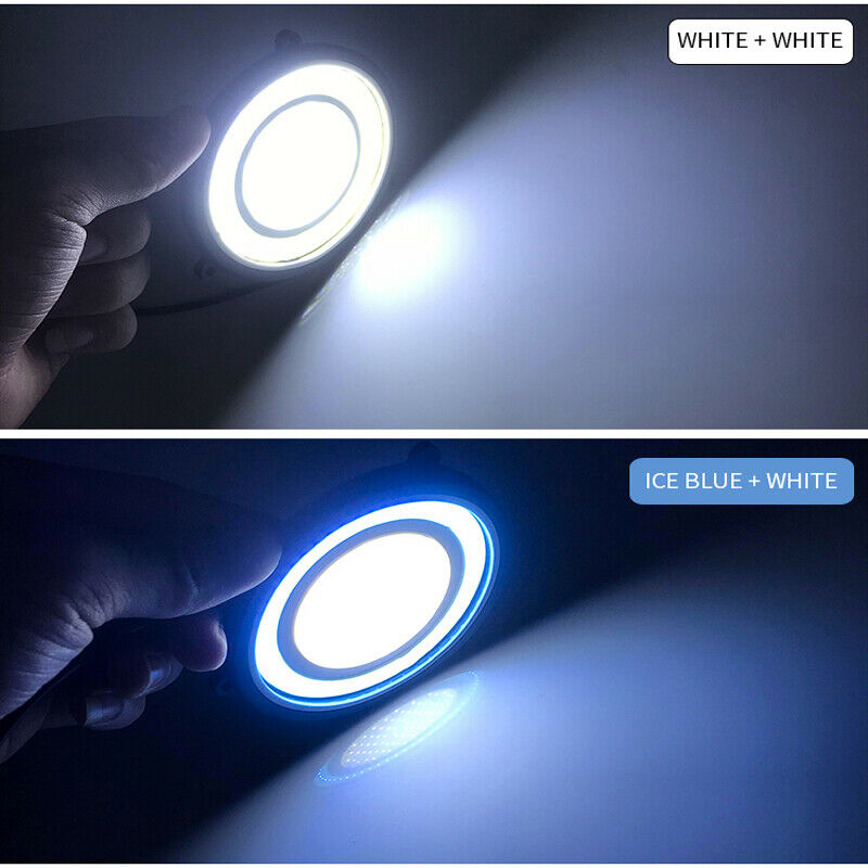 2PCS 5 inch Car Daytime Running Light Round Shape White LED COB Driving Fog Lamp