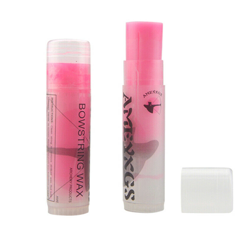 1OZ Pink BowString Wax Protector Lube Compound Recurve Bow Strings Waxed Tube