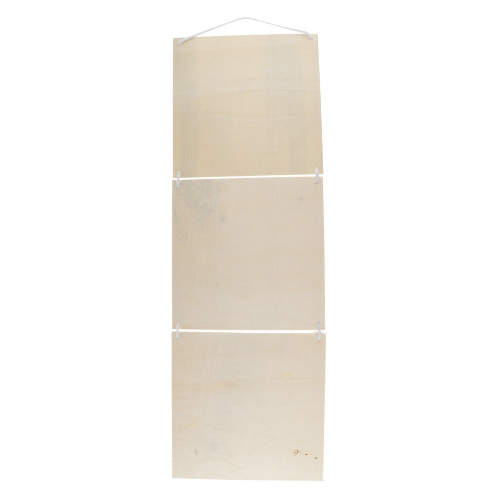 3pcs Unfinished Blank Wood Plaque For Hanging Sign DIY Wood Message Board
