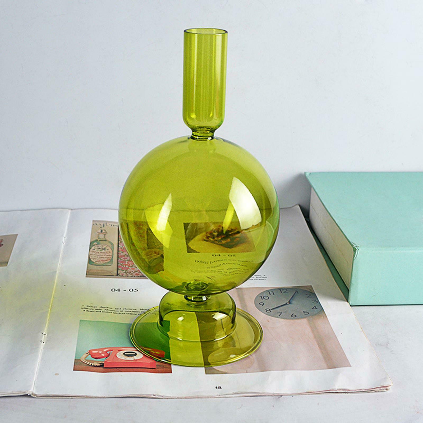 Glass Candle Holder Taper Candlestick Holders for Wedding Housewarming Table