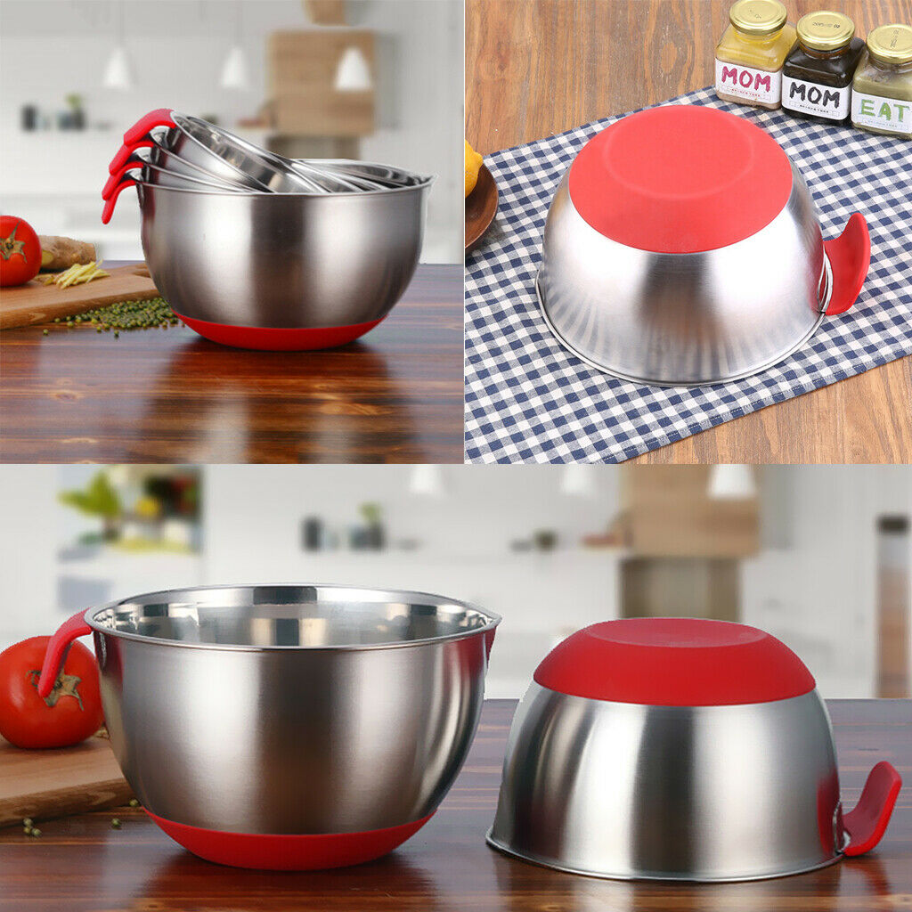European Salad Bowl With Handle Stainless Steel 24cm