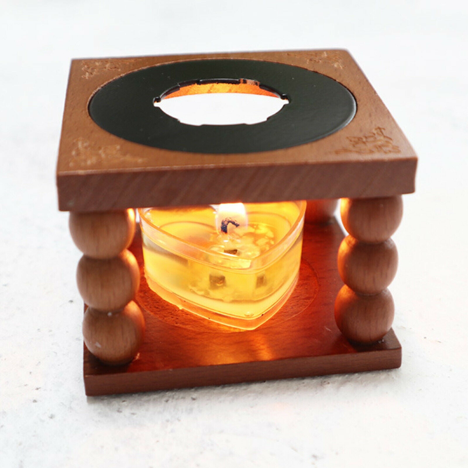 Wax Seal Furnace Set Wooden Wax Seal Warmer Heat Resistant Spoon Beads