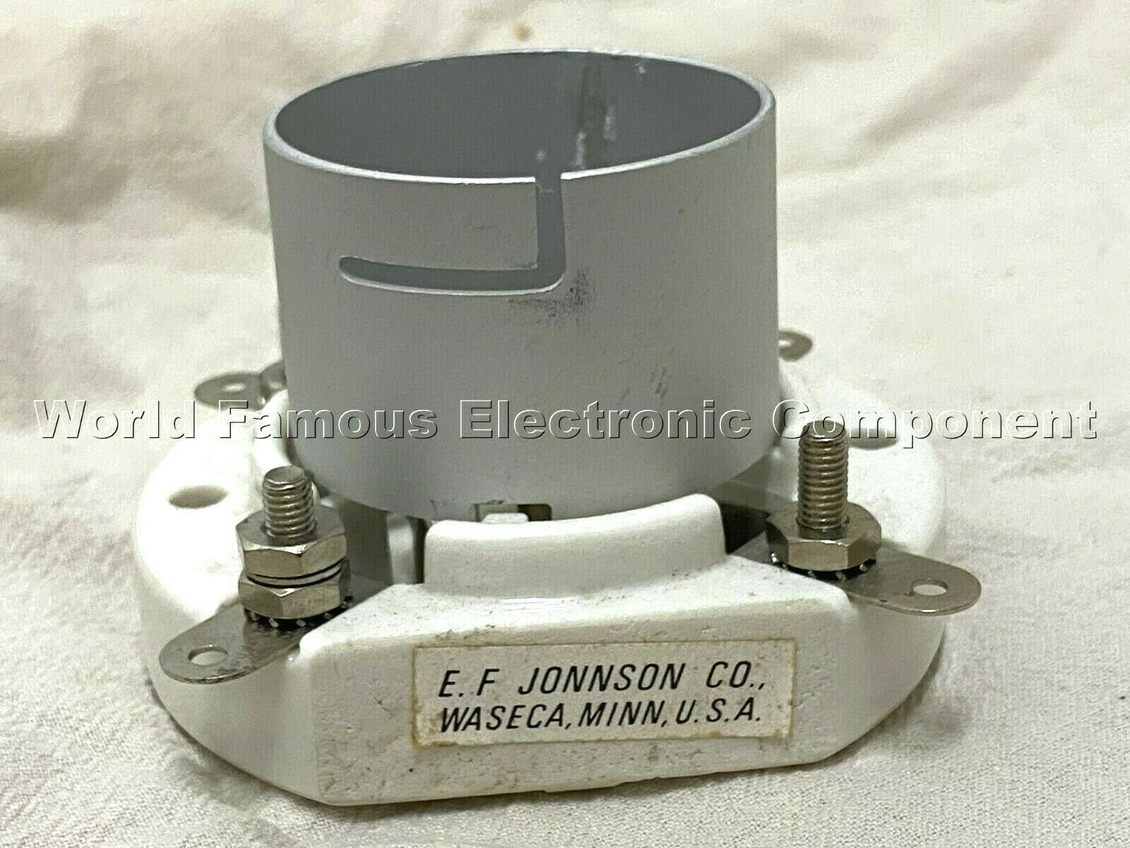 1pcs - E.F JONNSON 4-Pin Ceramic Tube Socket USA