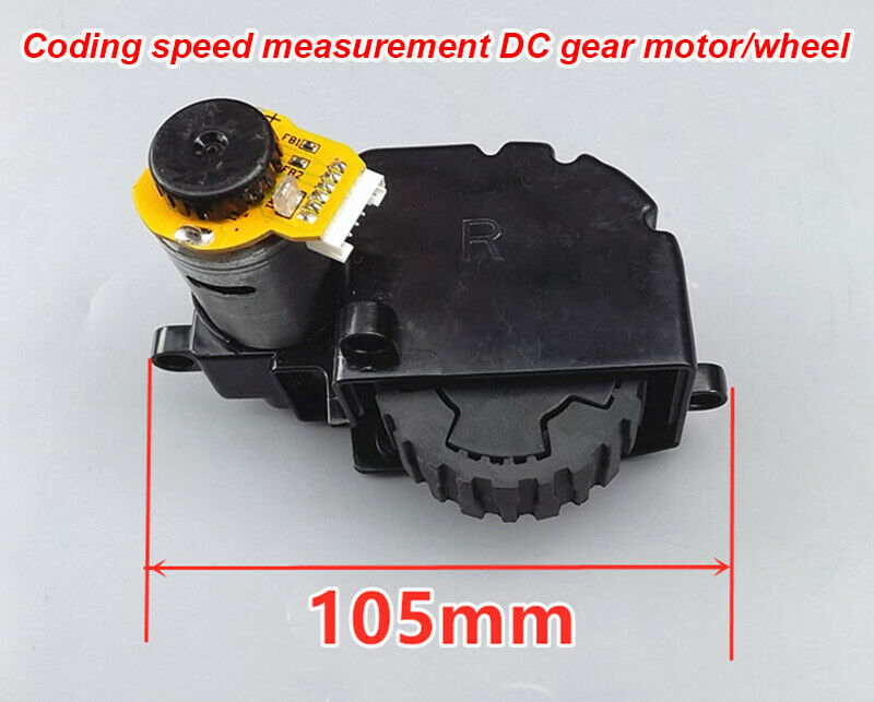 2pcs Coding Speed Measurement DC Deceleration Motor Wheels Sweeping Robot motor