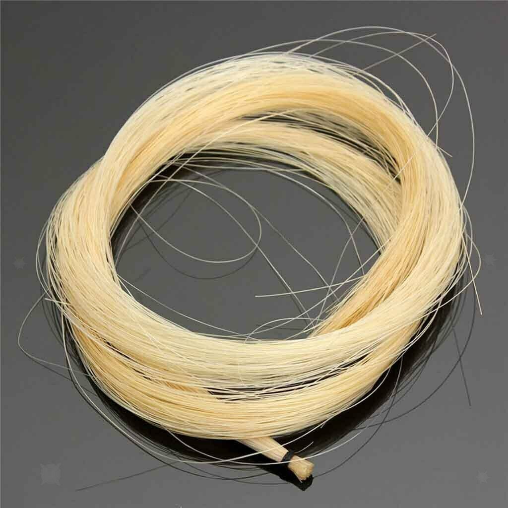 High Quality White Mongolian Horse Tail Violin Viola Cello Bow 30