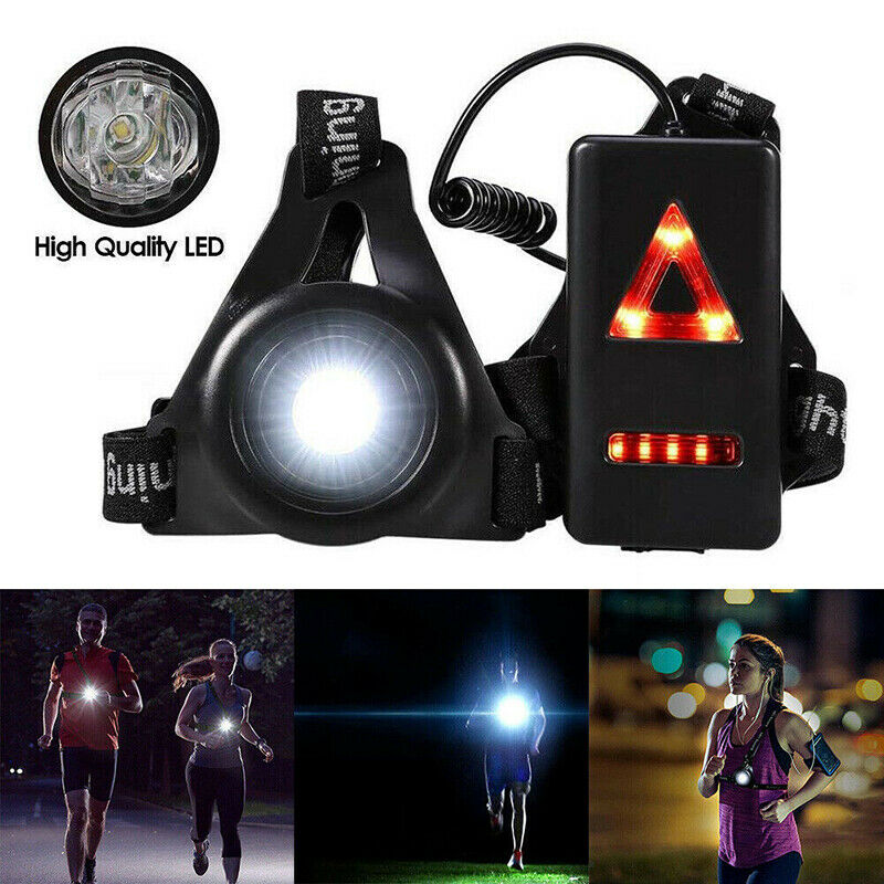 LED Running Chest Belt Warning Light Walking Outdoor Safety Night Flash Lamp