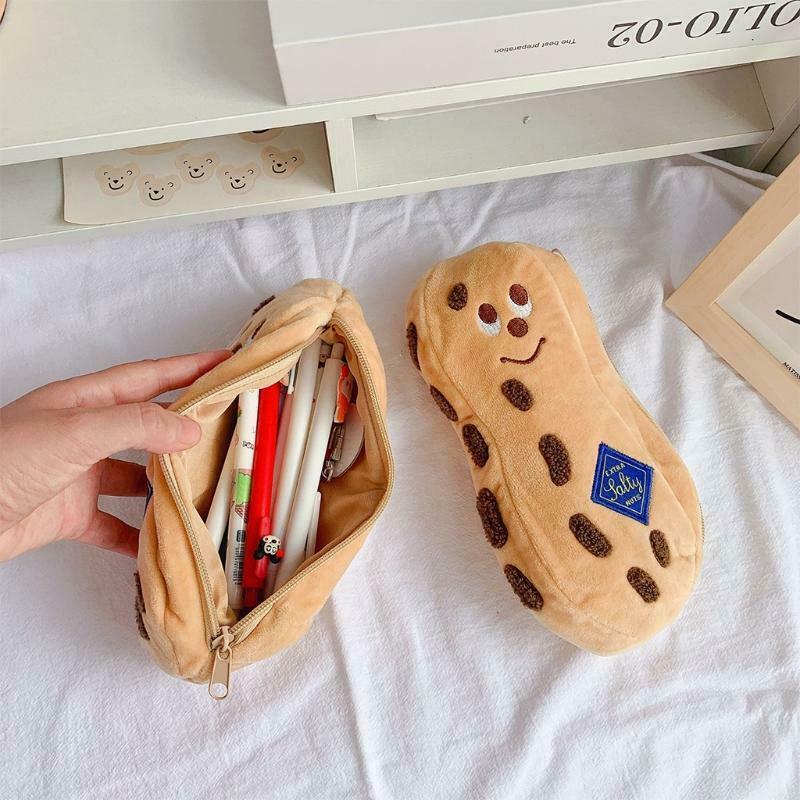 Cartoon Peanut Pen Pencilbag Storage for Girls Boys Cute Cosmetic Makeup Pouch
