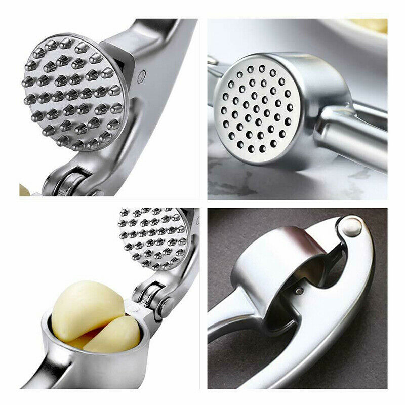 Garlic Press Crusher Mincer Chopper Peeler Squeeze Cutter Stainless Steel.l8