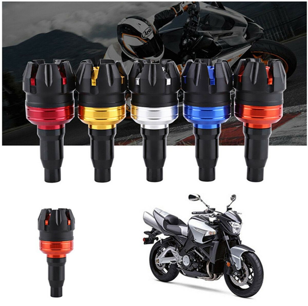 1pc Motorcycle Anti-crash Protect Lever Aluminum Alloy Fall-proof Frame Slider