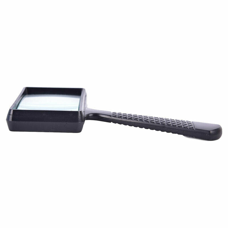 100x50mm Rectangle Handheld Reading Magnifying Glass 5X HD Real Glass MagnifBDA