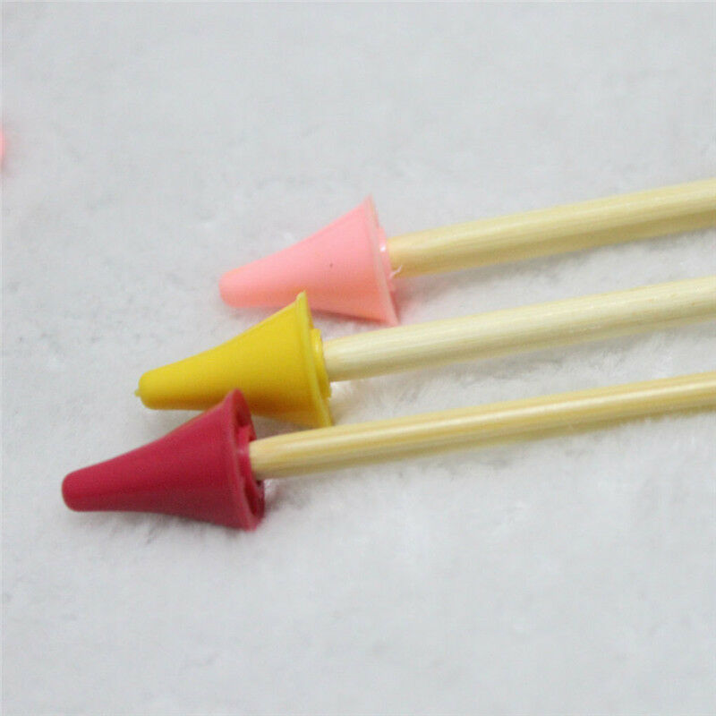 Pack of 10x Plastic Point Protectors/Stoppers for Knitting Needle - Random Color