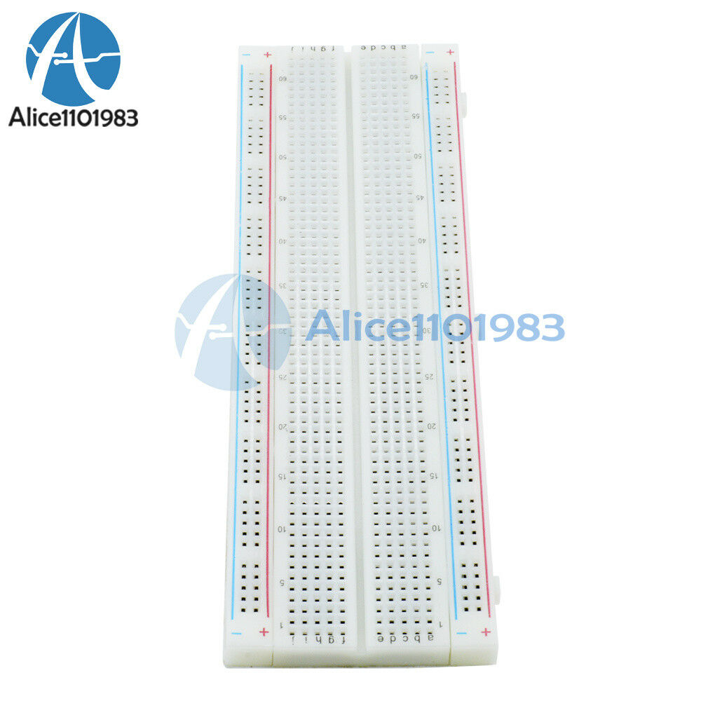 2PCS Solderless MB-102 MB102 Breadboard 830 Tie Point PCB BreadBoard For Arduino