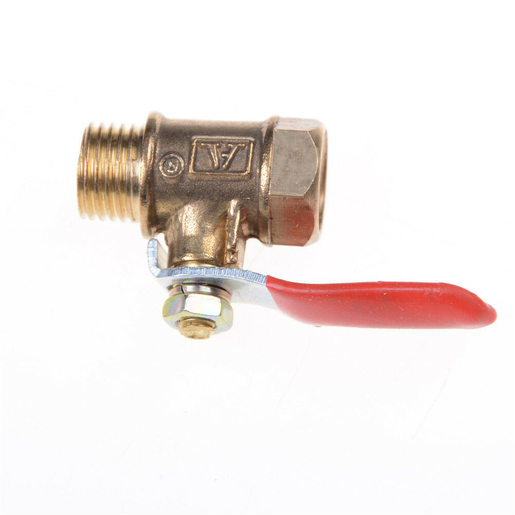 1/4'' M/F 6mmFull Ports Inline Brass Water Air Gas Fuel Line Shut off Ball Valve