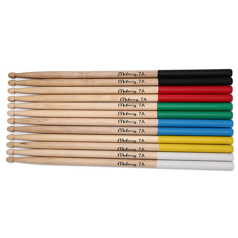 1 pair 40.6cm drum sticks 7a wood drum sticks for beginner and children BDAU