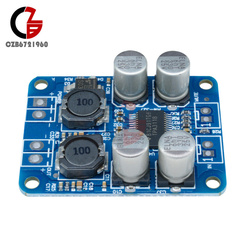 TPA3118 BTL 60W Mono Digital Audio Power Amplifier Board Module DC 12V-24V