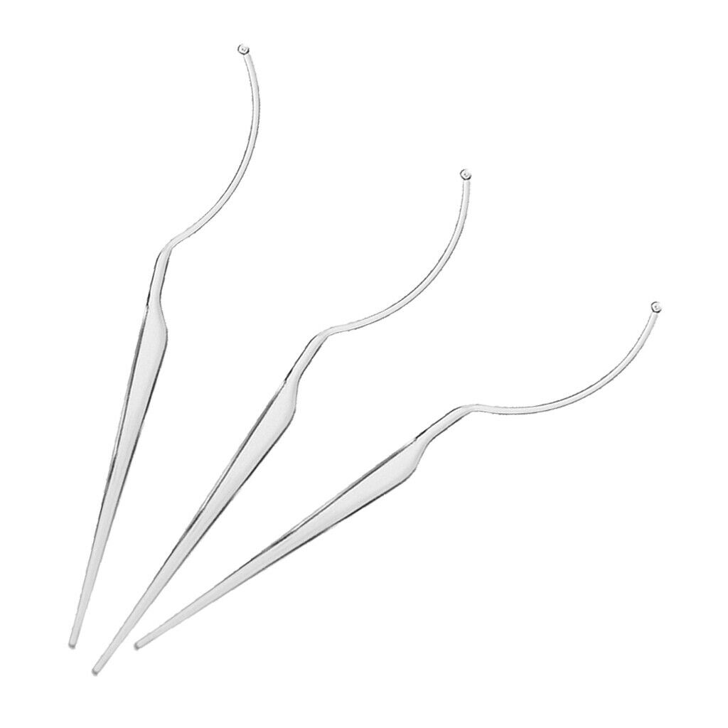 3x Eyelash Fitter Display Wand Stick Eyelash Extensions Grafting Tools Clear